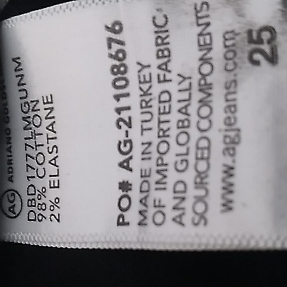 NWT AG FARRAH SKINNY ANKLE JEAN IN LUMINOUS GUNMETAL. A Must Have! - Picture 12 of 13